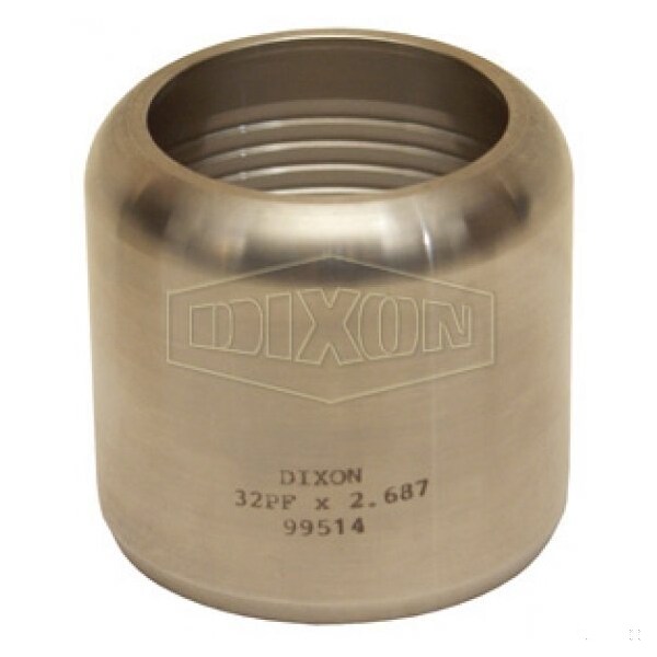 Internal Expansion Sanitary Flow Chief Ferrule, 3 ID x 3-36/64 to 3-39/64 OD in Nominal, 304 SS